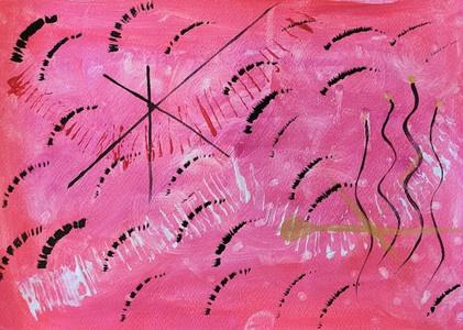 Elaine L, Pink abstract, acrylic.jpg